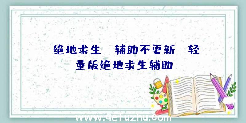 「绝地求生dt辅助不更新」|轻量版绝地求生辅助